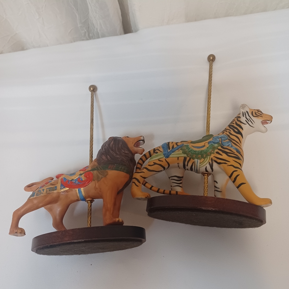 Vintage 1988 Tiger and Lion Figurine Set - Picture 12 of 16